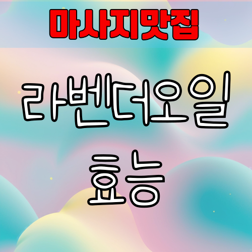 라벤더오일 효능 총정리 – 스트레스 해소부터 피부 진정까지